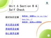 人教版七年级英语上册Unit 6  Do you like bananas？ 02-Section B & Self Check课件+同步练习附答案解析