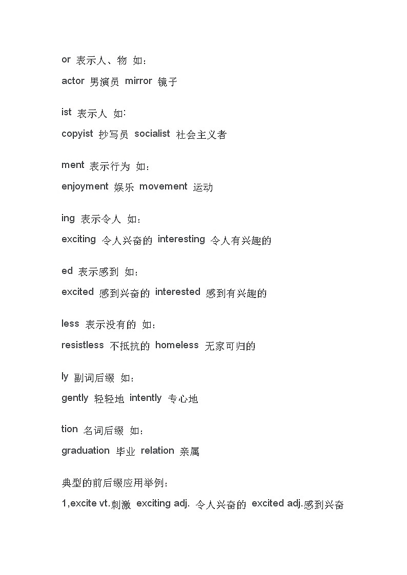 初中三年英语词缀第3页