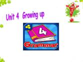 Unit4 Growing up Grammar课件 译林版英语九年级上册