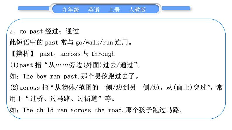 人教版九年级英语上Unit 3　Could you please tell me where the restrooms are第1课时　Section A(1a－2d)习题课件第3页