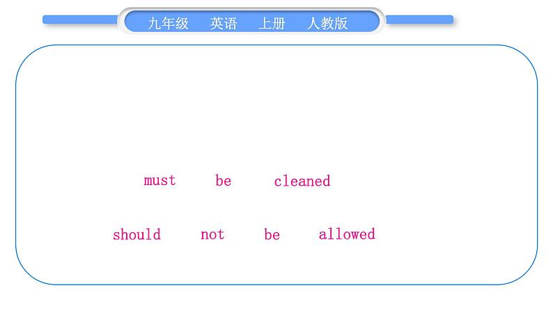 人教版九年级英语上Unit 7　Teenagers should be allowed to choose their own clothes单元语法精讲与精练习题课件02