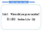 人教版八年级英语上Unit 1　Where did you go on vacation第1课时　Section A (1a－2d)习题课件