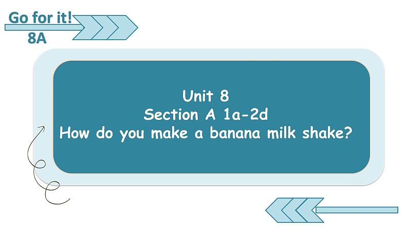 八年级上Unit 8 How do you make a banana milk Section 1a-2d 课件第1页