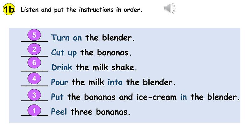 八年级上Unit 8 How do you make a banana milk Section 1a-2d 课件第4页