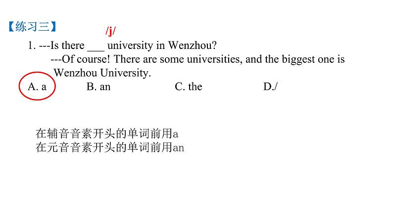 九年级英语中考专题复习冠词和数词课件06