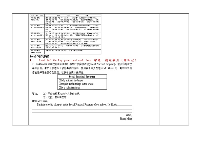 中考专题复习——书面表达 教案02