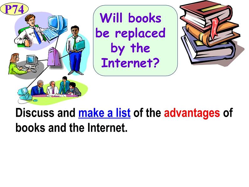 Module 9 Great inventions Unit 2 Will books be replaced by the Internet 课件第3页