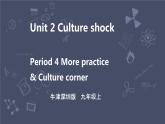 牛津深圳版 九下Module 1 Unit 2 Culture shock  Period 4 More practice & Culture corner课件+教案+导学案
