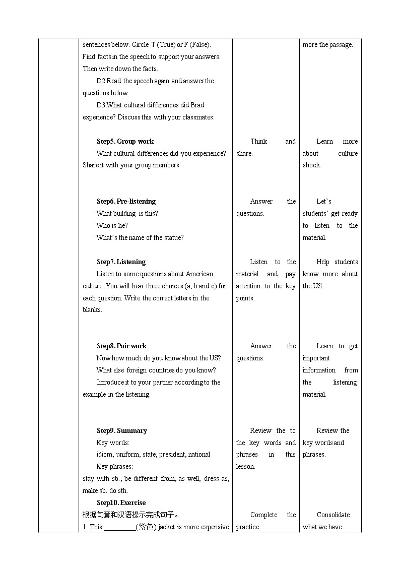 牛津深圳版 九下Module 1 Unit 2 Culture shock Period 2 Reading II & Listening_课件+教案+导学案02