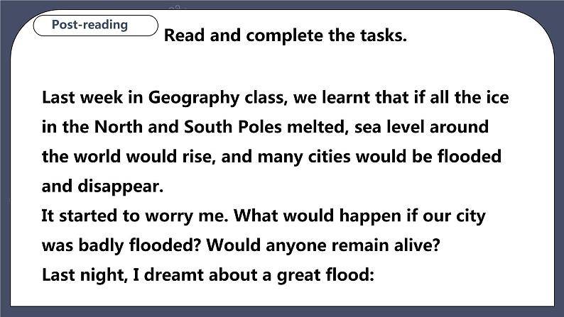 牛津深圳版 九下Module 2 Unit 4 Natural disasters Period 2 Reading II & Listening_课件+教案+导学案08