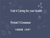 牛津深圳版 九下 Module 3 Unit 6 Caring for your health Period 3 Grammar 课件+教案+导学案