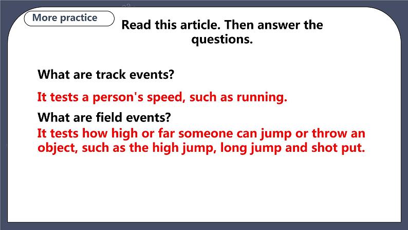 牛津深圳版 九下Module 3 Unit 5 Sport Period 4 More practice & Culture corner课件+教案+导学案07