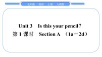 初中英语人教新目标 (Go for it) 版七年级上册Section A习题ppt课件