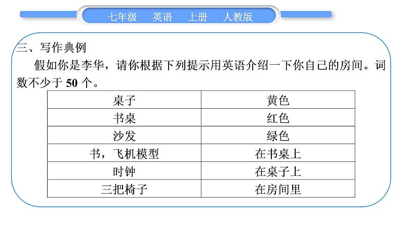 人教版九年级英语上Unit 4Where's my schoolbag单元写作导航与演练习题课件06