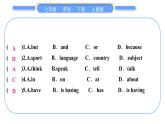 人教版七年级英语下Unit6Section B　阅读能力提升习题课件