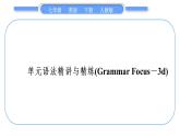 人教版七年级英语下Unit9单元语法精讲与精练(GrammarFocus－3d)习题课件