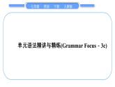 人教版七年级英语下Unit 10单元语法精讲与精练(GrammarFocus－3c)习题课件