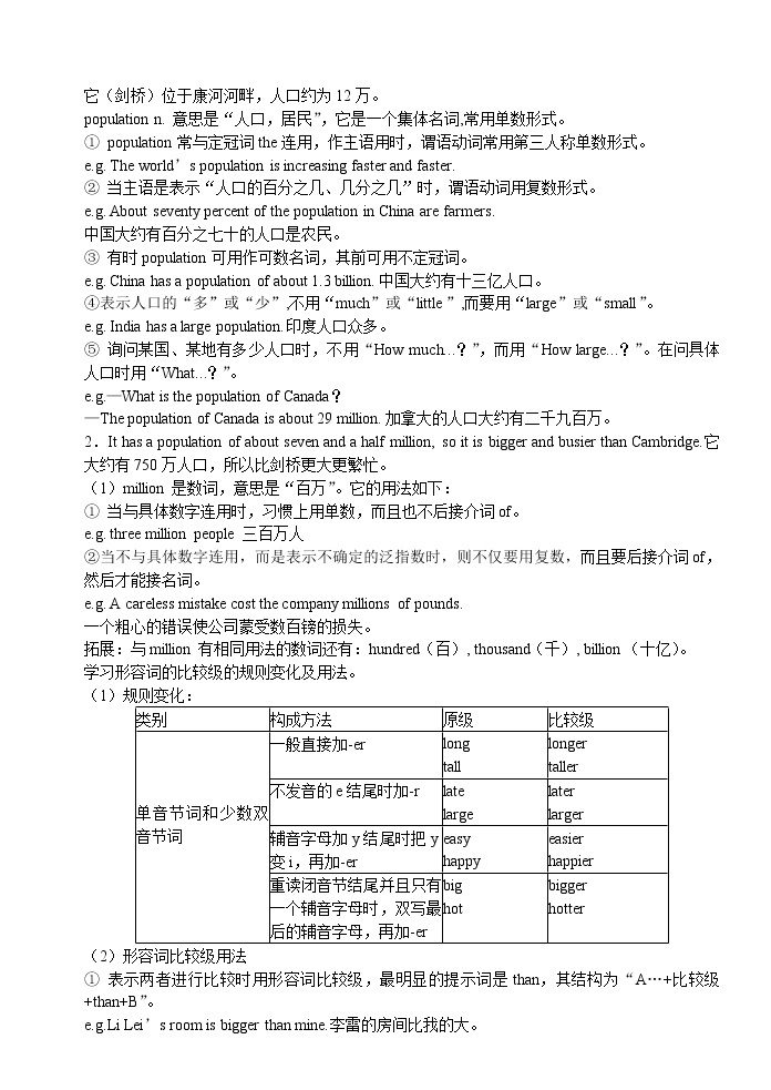 八年级上册英语外研版(新)各模块知识点归纳总结(全)-文档02