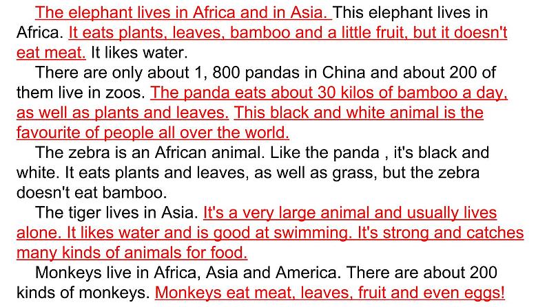 七年级上 Module 6 A trip to the zoo  Unit 3 Language in use.课件第3页