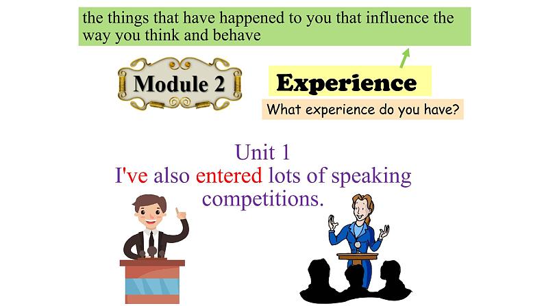 八年级下Module 2 Experiences Unit 1 I 've also entered lots of speaking competitions 课件第2页