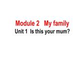 七年级上 Module 2 My family 课件