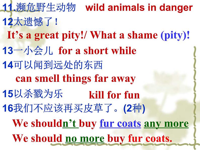 Unit5 Wild animals Study skills 课件 译林版英语八年级上册第4页