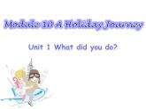 七年级下Module 10 A holiday journeyUnit 1 What did you do 课件