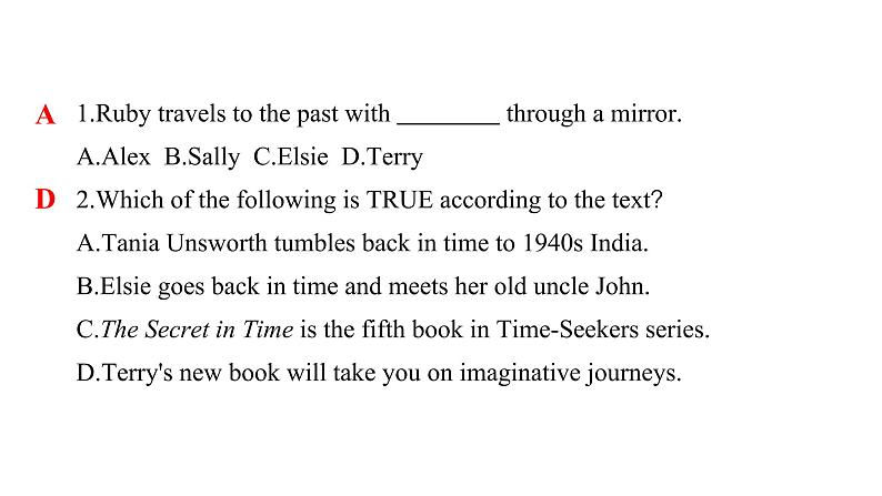 中考英语复习决战中考限时小卷九精练课件04