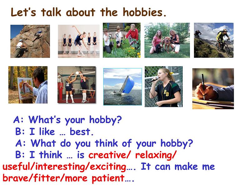 八年级下册  Module 6 Hobbies  Unit 2 Hobbies can make you grow as a person.课件102