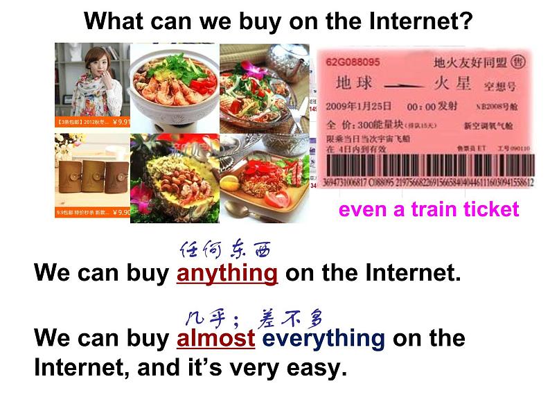 七年级下册Module 5 ShoppingUnit 2 You can buy everything on the Internet课件05