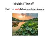 八年级下册Module 8 Time offUnit 1 I can hardly believe we are in the city centre课件