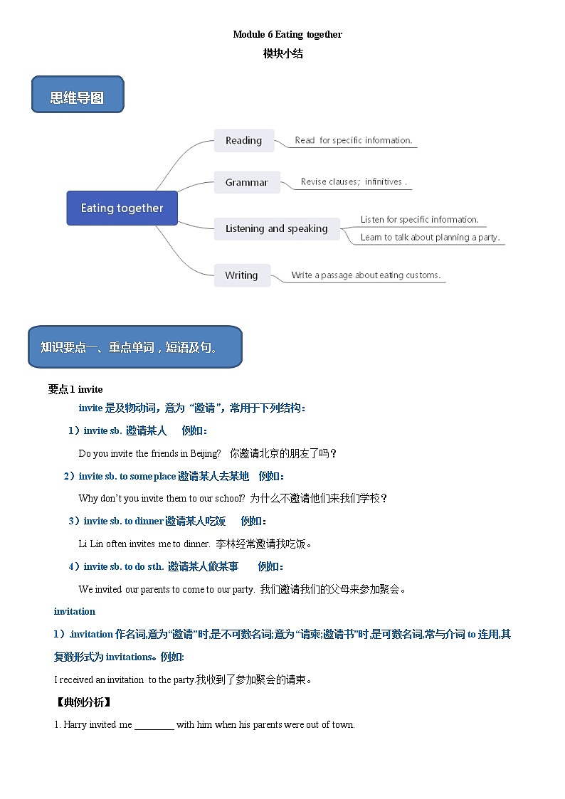 专题6.7 模块小结（课件+练习）01