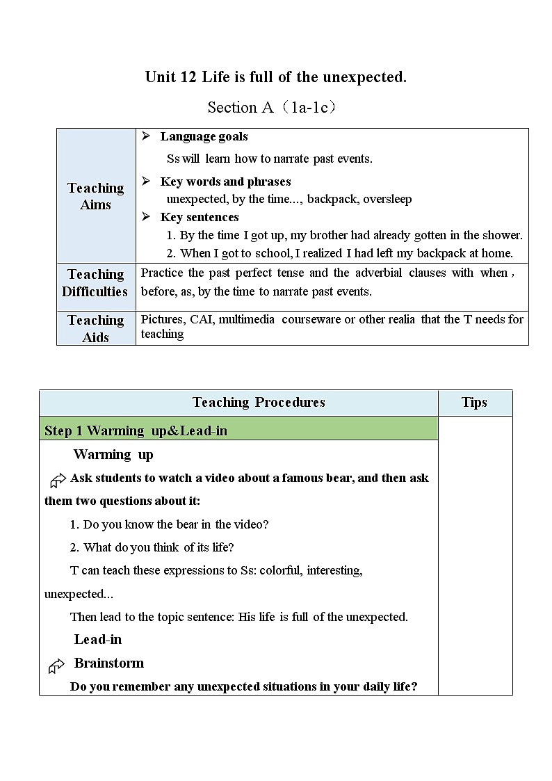 Unit 12 Section A(1a-1c)（课件+教案+素材）-2022-2023学年九年级英语人教版全册01