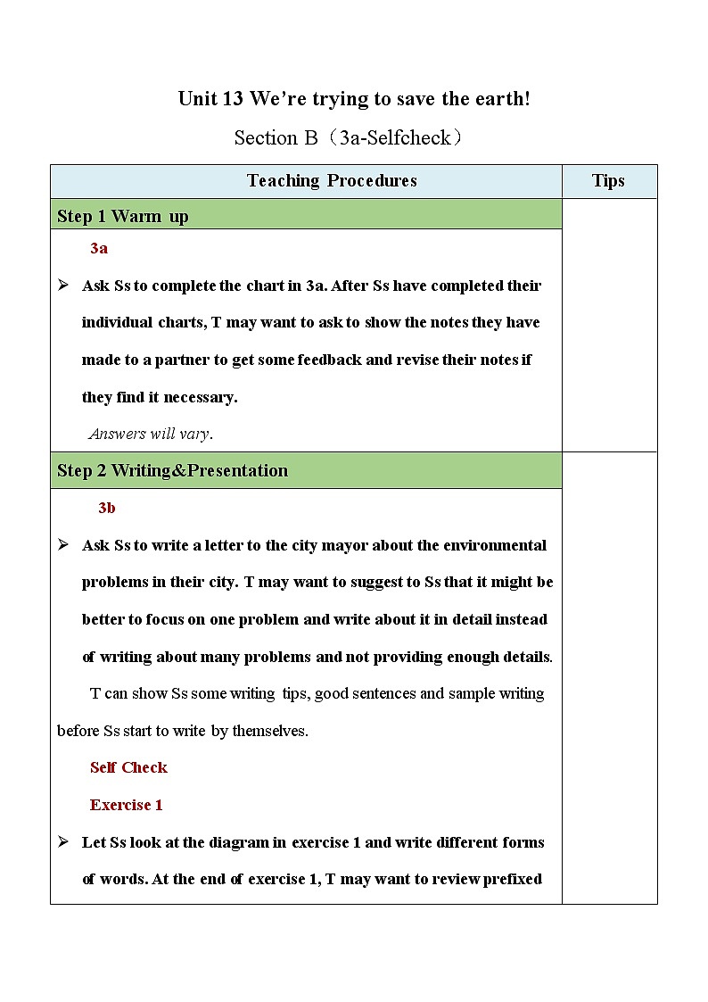 Unit 13 Section B(3a-Self Check)（课件+教案+素材）-2022-2023学年九年级英语人教版全册01