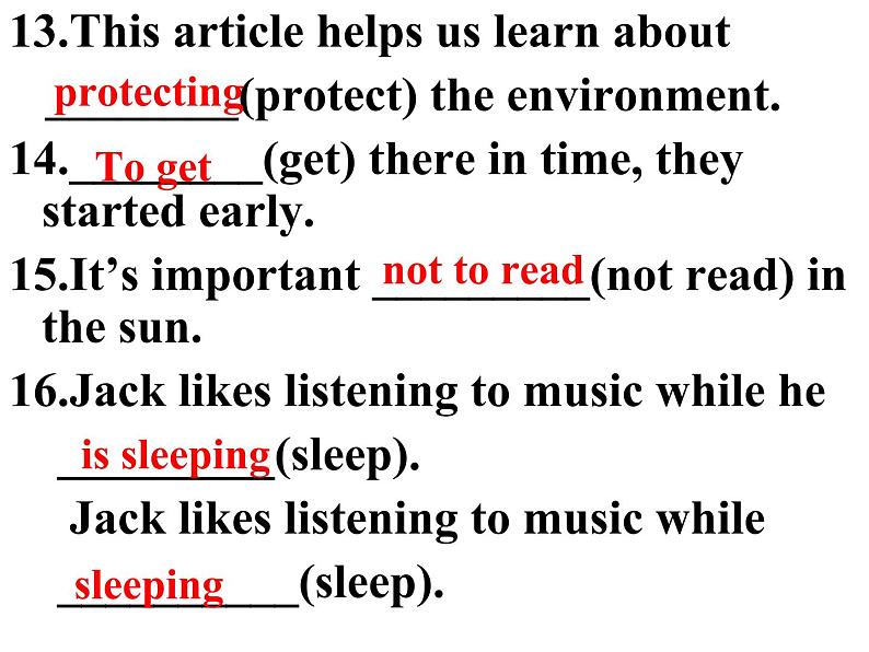 Unit6 Birdwatching Grammar课件 译林版英语八年级上册06