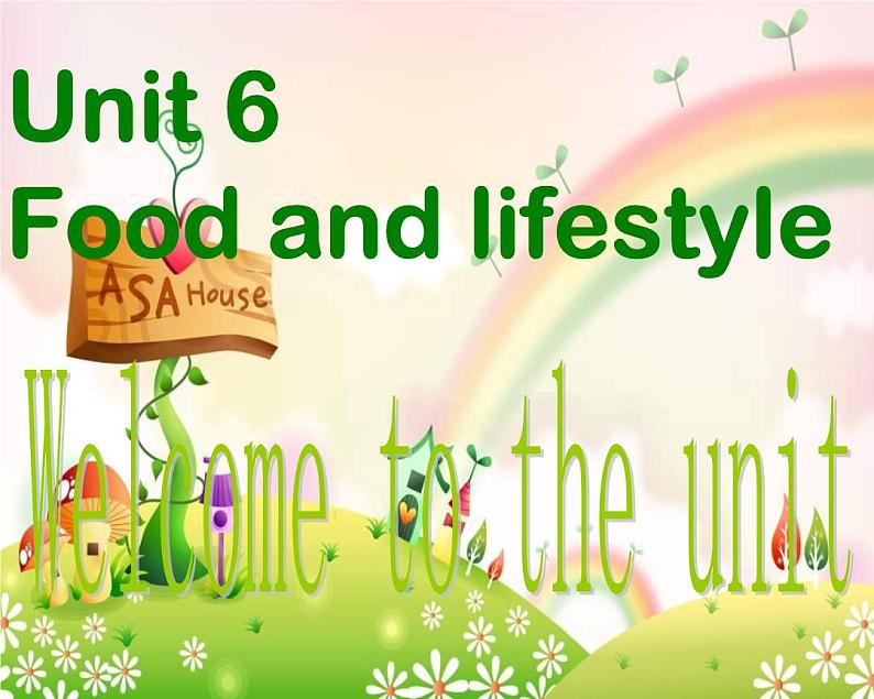 Unit6 Food and lifestyle Welcome to the unit课件 译林版英语七年级上册第1页