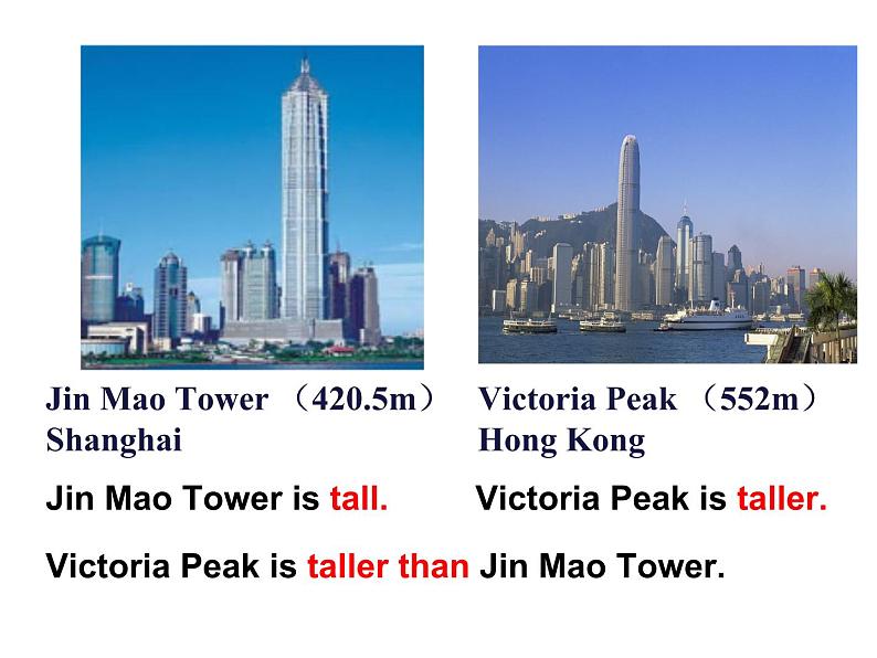 八年级上册Module 2 My home town and my country Unit 1 It's taller than many other buildings.课件06