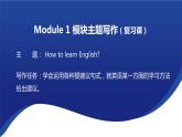 八年级上册Module 1 How to learn English 写作课件