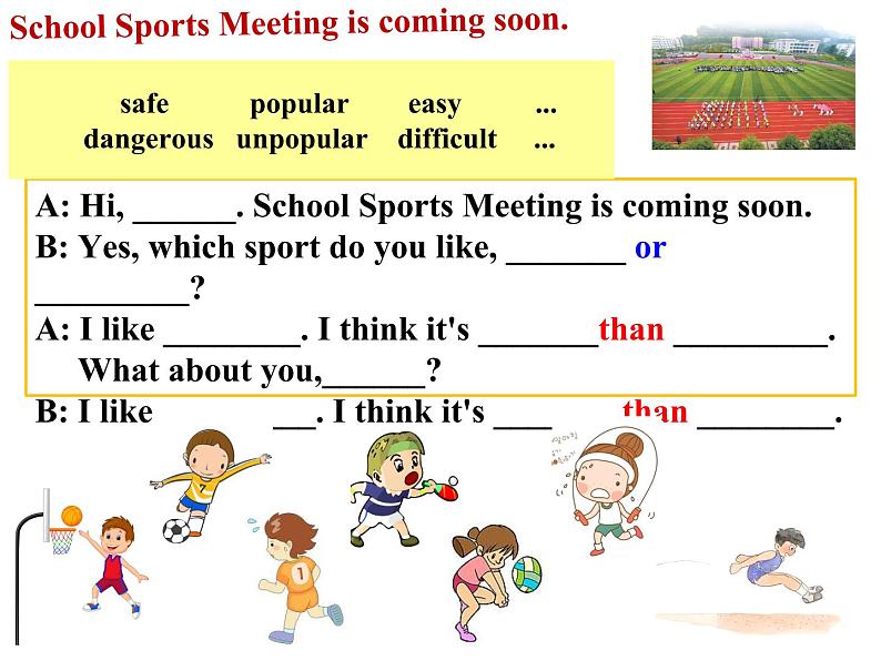 八年级上册Module 3 Sports.  Unit 1 Nothing is more exciting than playing tennis.课件第7页