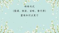 1.15 特殊句式(倒装、省略、替代等)(含PPT)-备战2023年中考英语一轮复习语法知识+语篇能力双清(通用版)