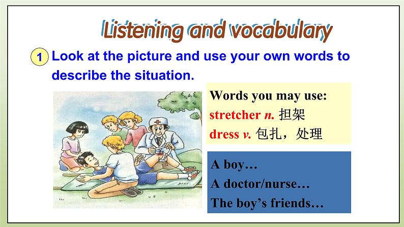 Module 5 Look after yourself Unit 1 We'd better get you to hospital 课件+音频+练习06