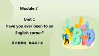 初中英语外研版 (新标准)九年级下册Unit 1 Have you ever been to an English corner?获奖课件ppt