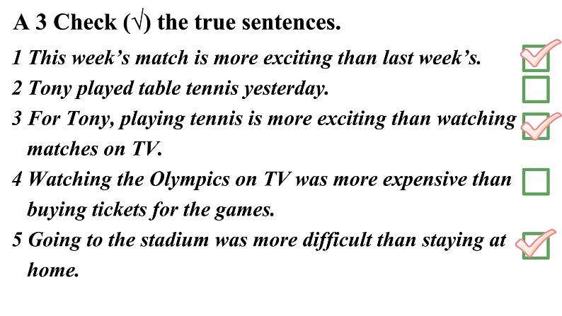 外研版八年级上册Module 3 Sports.Unit 1 Nothing is more exciting than playing tennis.课件第3页