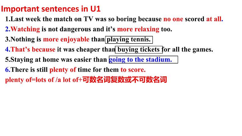 八上Module 3 复习课件04