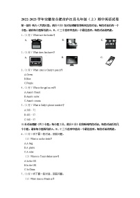 安徽省合肥市庐江县2022-2023学年七年级（上学期）期中英语试卷（含答案）