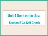 Unit 4 Section B 3a-Self Check 课件