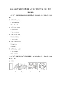 四川省成都市七中育才学校2022-2023学年九年级（上学期）期中英语试卷(含答案)