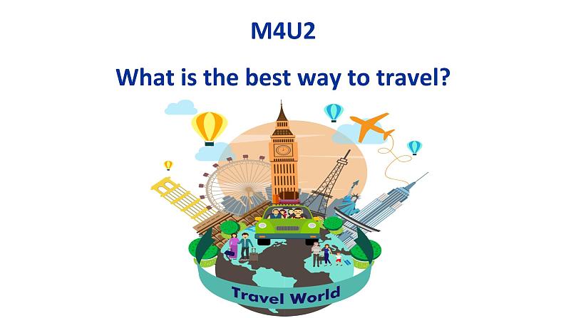 八年级上册Module 4 Planes, ships and trains .Unit 2 What is the best way to travel.课件01