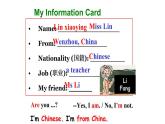 七年级上册Module 1 My classmatesUnit 1 Nice to meet you.课件