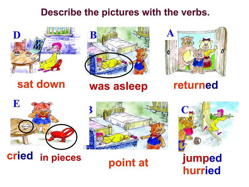 七年级下册  Module 8 Story time  Unit 2 Goldilocks hurried out of the house.课件第4页